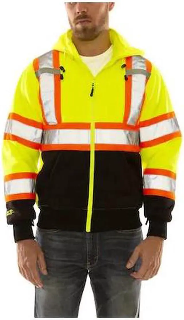 Main image of TINGLEY S78122C Unisex High Visibility Sweatshirt, Polyester, zipper,