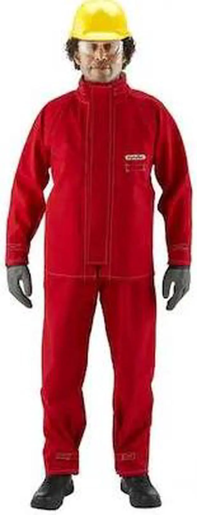 Main image of ANSELL 66-660 Lab Jacket, Polyester, Zipper, Red, XL