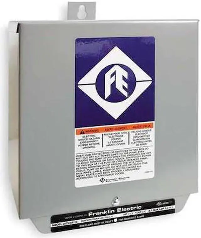 Alt view image 3 of 3 - FRANKLIN ELECTRIC 558861 Control Box,3HP,230V,1Phase