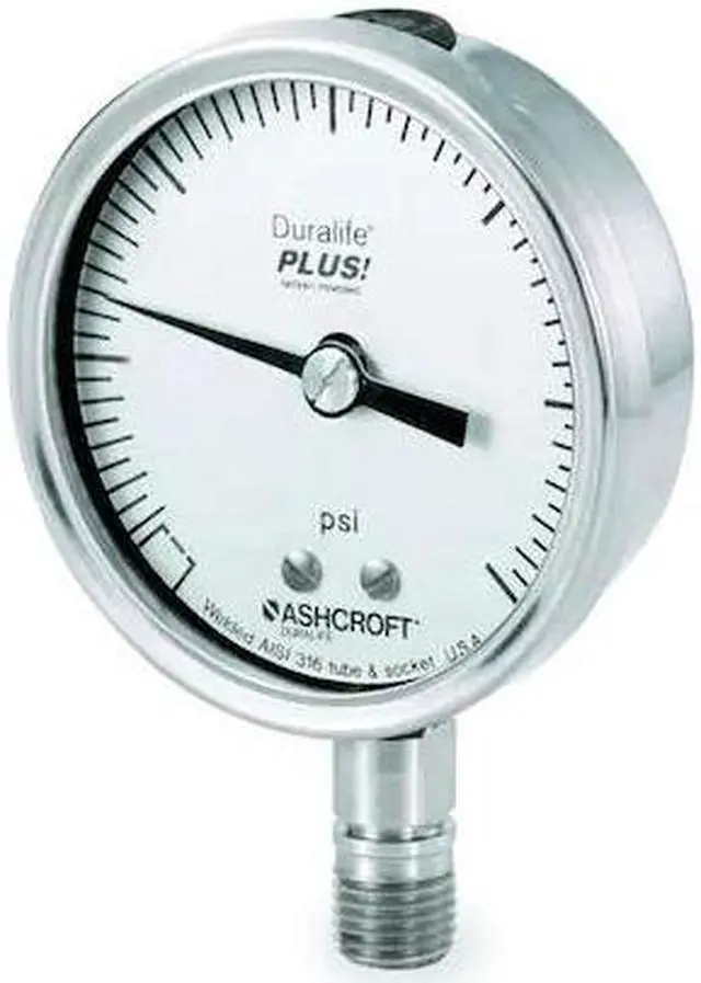 Alt view image 4 of 4 - ASHCROFT 351009SW02LXLLVAC Vacuum Gauge,30 Hg to 0,3-1/2In,1/4In