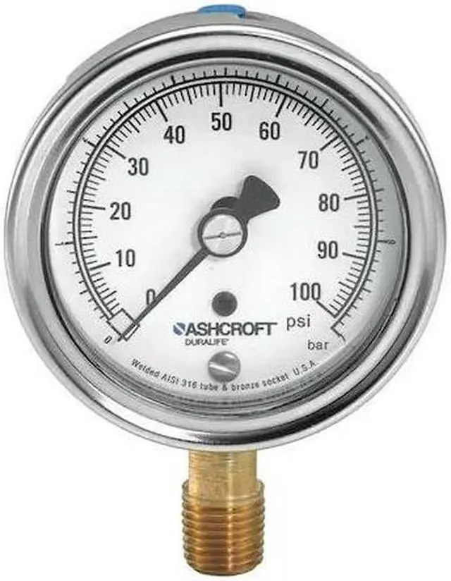 Alt view image 3 of 3 - ASHCROFT 251009AW02LVAC Gauge,Vacuum,30in Hg VAC to 0,1 Percent
