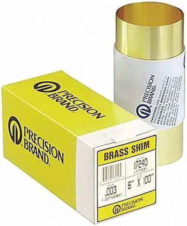 Alt view image 2 of 2 - Brass Shim Stock Rolls - 17s20 020 brass shimstock 6x100