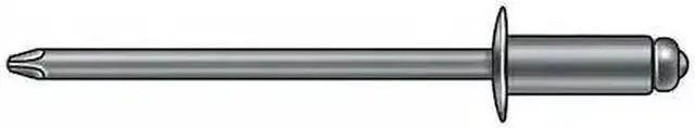 Alt view image 3 of 3 - STANLEY ENGINEERED FASTENING SD48BS201 Blind Rivet, Dome Head, 1/8 in Dia., 5/8