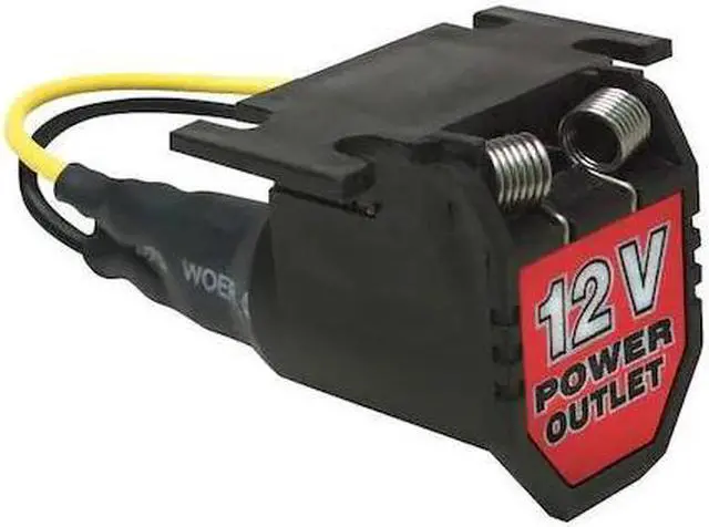 Alt view image 2 of 5 - RoadPro 12-Volt Outlet/ Power Port with 6' Cord 12-Volt Adapters