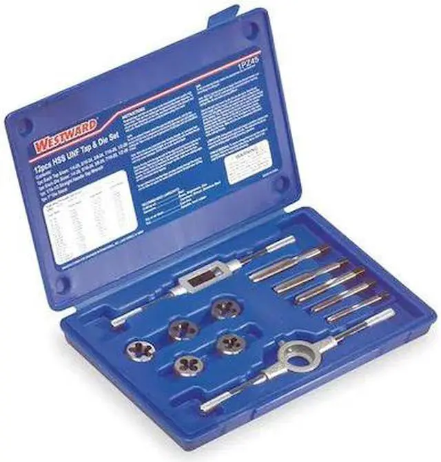 Alt view image 2 of 3 - WESTWARD 1PZ45 Tap/Die Set,12 Pieces