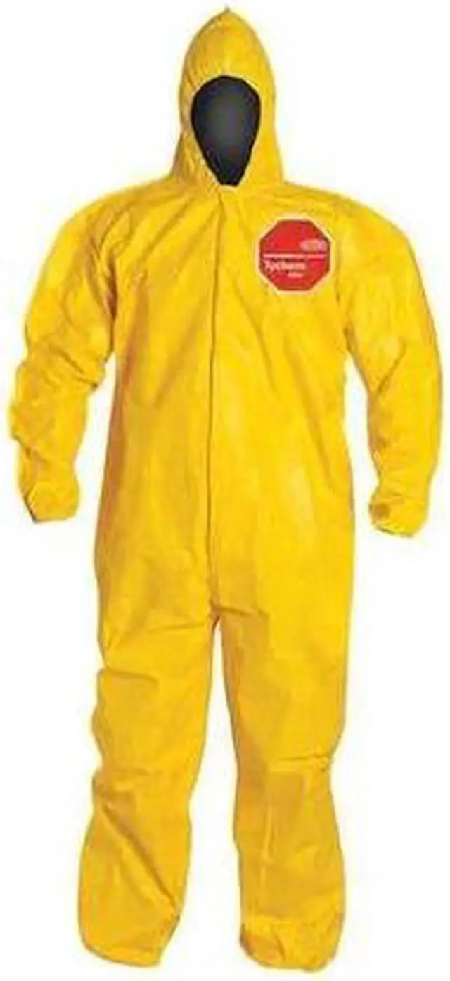 Alt view image 2 of 3 - DUPONT QC127BYL3X001200 Standard Fit Hood. Stormflap. Elastic Wrists and