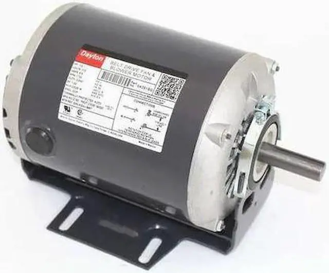 Main image of DAYTON 5K261 Split-Phase Belt Drive Motor, 1/3 HP, 56 Frame, 115V AC Voltage,