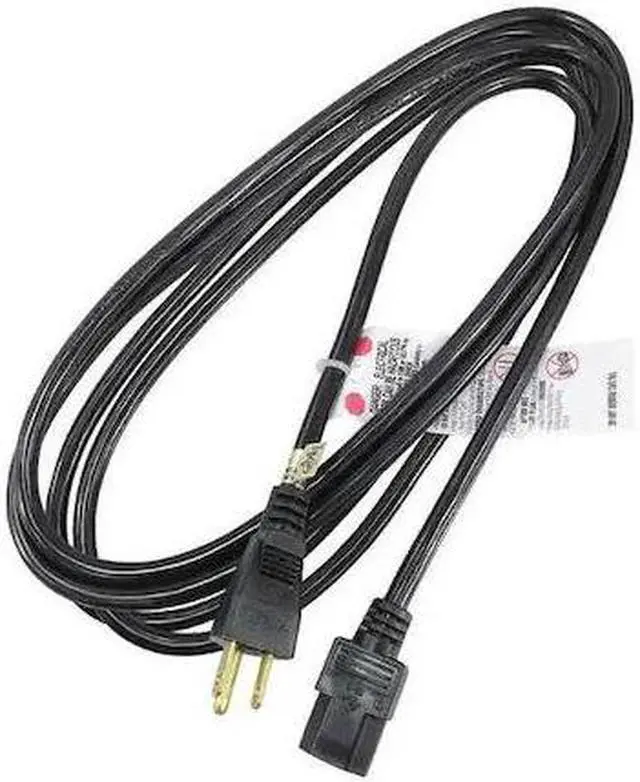 Main image of ZORO SELECT 5XFP2ID Power Cord, 5-15P, SJT, 10 ft., Blk, 10A, 18/3
