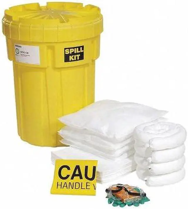 Alt view image 2 of 2 - SPILLTECH SPKO-30 Spill Kit, 23 gal Volume Absorbed per Kit, 30 gal Capacity,