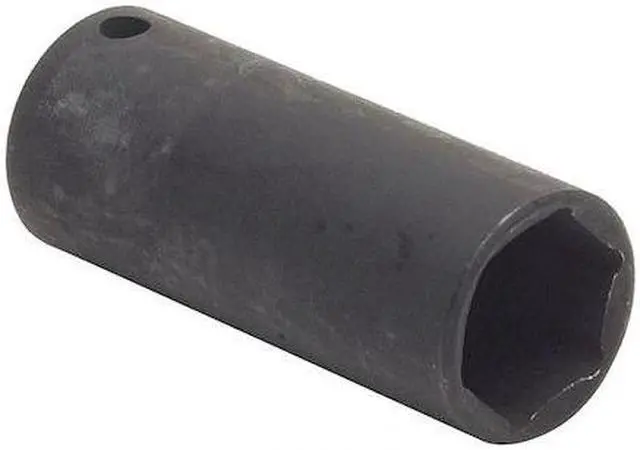 Main image of WESTWARD 4LXJ1 WESTWARD 1/2 in Drive Impact Socket Deep Socket, Black