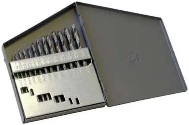Main image of CHICAGO-LATROBE 43637 15PC 135 Degree Heavy-Duty Jobber Length Drill Set
