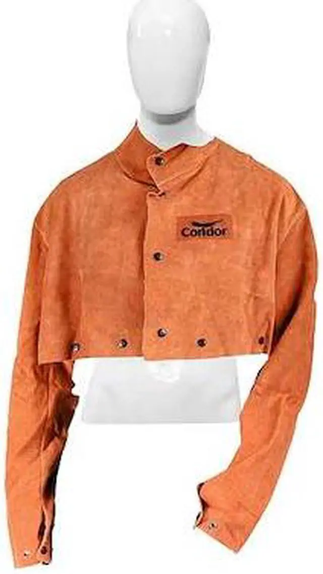 Main image of CONDOR 5T177 Flame Resistant Cape Sleeve, Brown, Leather, XL