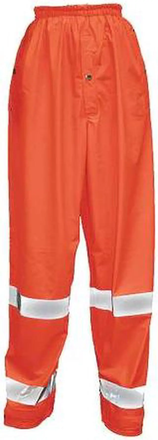 Main image of TINGLEY P56029 Hi-Visibility Rain Pants, Polyurethane, 28 in Inseam, Snaps