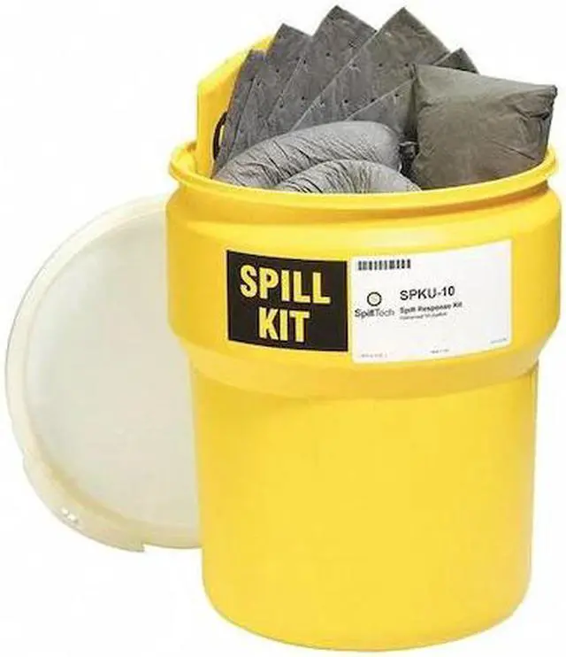 Alt view image 2 of 2 - SPILLTECH SPKU-10 Spill Kit, 10 Gallon Volume Absorbed per Kit, 10 Gallon