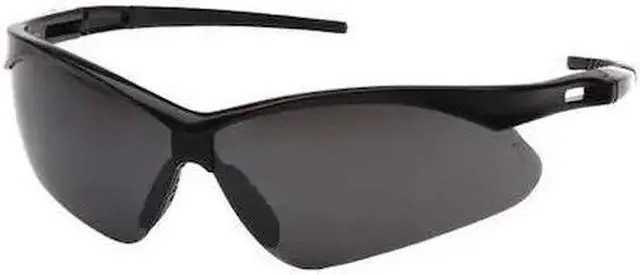 Main image of CONDOR 52YP40 Safety Glasses, Wraparound Smoke Mirror Polycarbonate Lens,