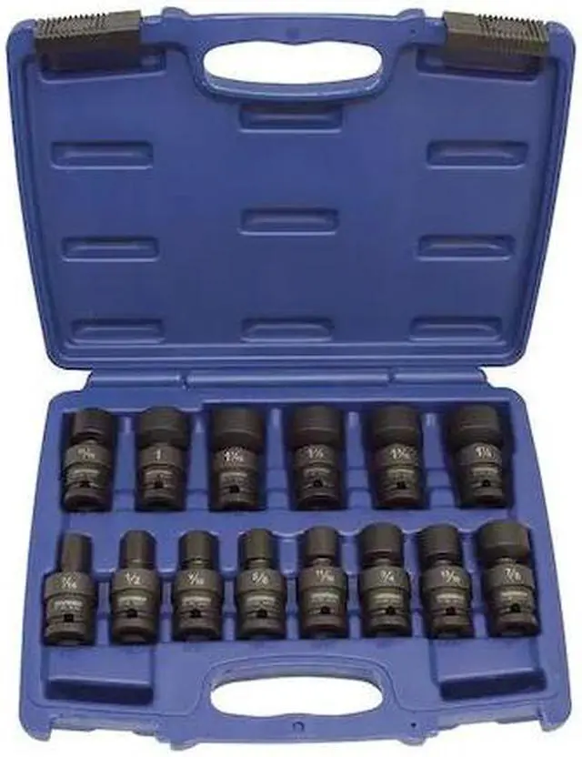 Alt view image 2 of 3 - Impact Socket Set, Univ, 1/2 Dr, Std, 14 Pc
