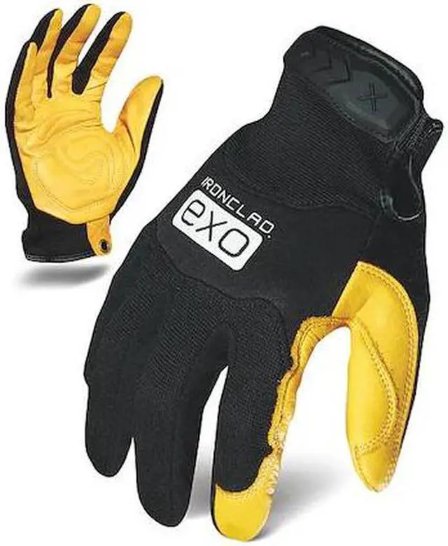 Alt view image 2 of 2 - IRONCLAD EXO-MPLG-06-XXL Mechanics Gloves, 2XL, Black, Single Layer, Spandex,