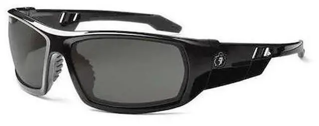 Alt view image 6 of 7 - Ergodyne Smoke Lens Safety Glasses w/Fog-Off Black 50033