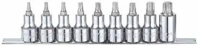 Main image of WESTWARD 54TN47 1/2" Drive Socket Bit Set, SAE, 9pcs