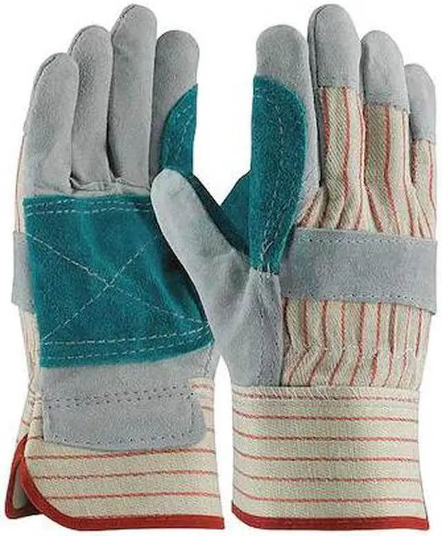 Main image of PIP 85-7512J/XL Leather Palm Gloves, Cowhide, Safety Cuff, Wing Thumb, Full