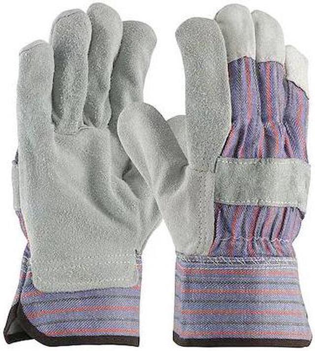 Alt view image 2 of 4 - PIP 84-7532/L Gloves,Leather Palm,B/C Grade,Blue,L,PR