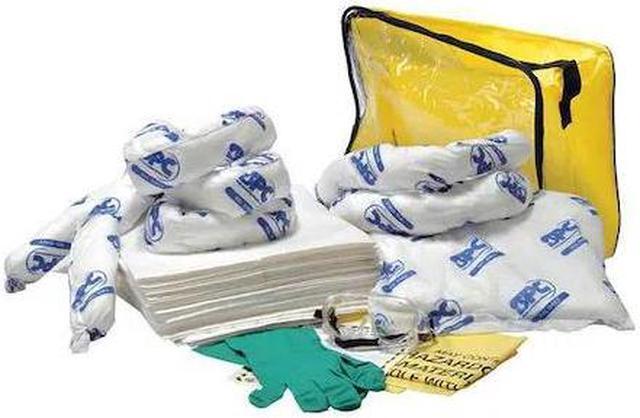 Alt view image 2 of 6 - BRADY SPC ABSORBENTS SKO-CFB Spill Kit, Oil-Based Liquids, Clear/Ylw