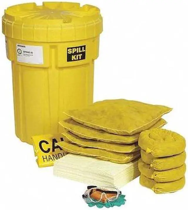 Alt view image 2 of 2 - SPILLTECH SPKHZ-30 Spill Kit, 23 gal Volume Absorbed per Kit, 30 gal Capacity,
