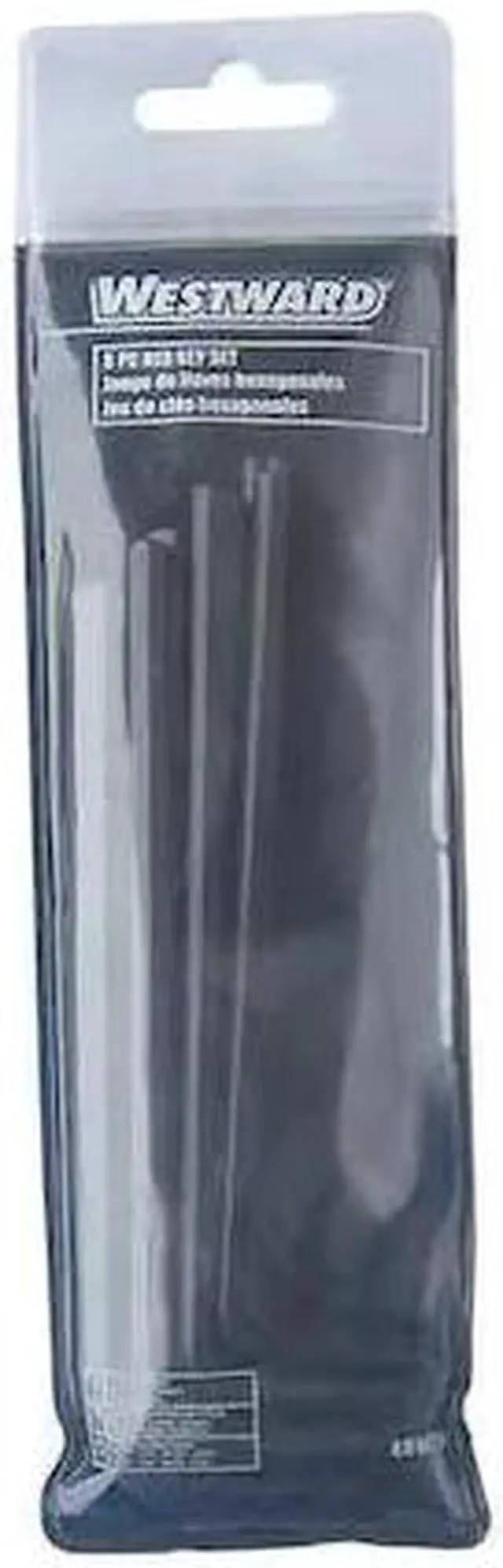 Main image of Long Plain SAE Black Oxide Tamper Resistant Hex Key Set, Number of Pieces: 8