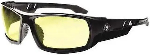 Main image of ERGODYNE ODIN ODIN, Safety Glasses, Uncoated, Yellow Lens, Black Frame,