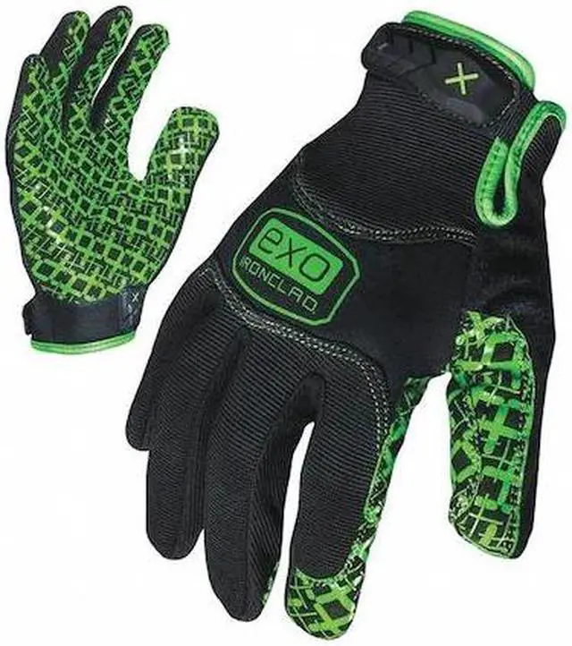 Alt view image 3 of 3 - IRONCLAD EXO-MGG-06-XXL 2XL Black TPR Puller Cuff Grip Gloves