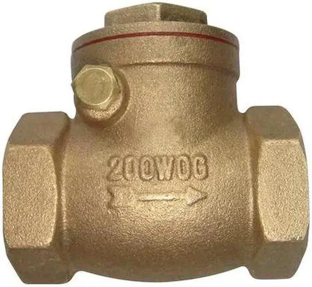 Main image of ZORO SELECT 6VDT3 1/2" NPT Brass Swing Check Valve