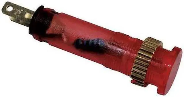 Main image of DAYTON 22NY78 Flush Indicator Light,8mm,120V,Red