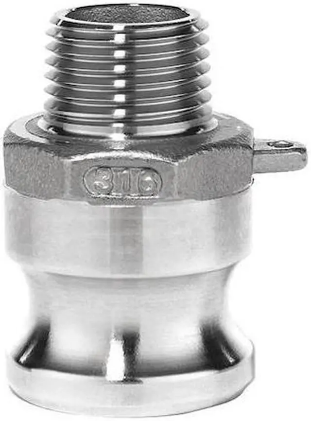 Main image of USA INDUSTRIALS BULK-CGF-322 Cam and Groove Fitting, 304SS, F, 1" Adapter x 1"