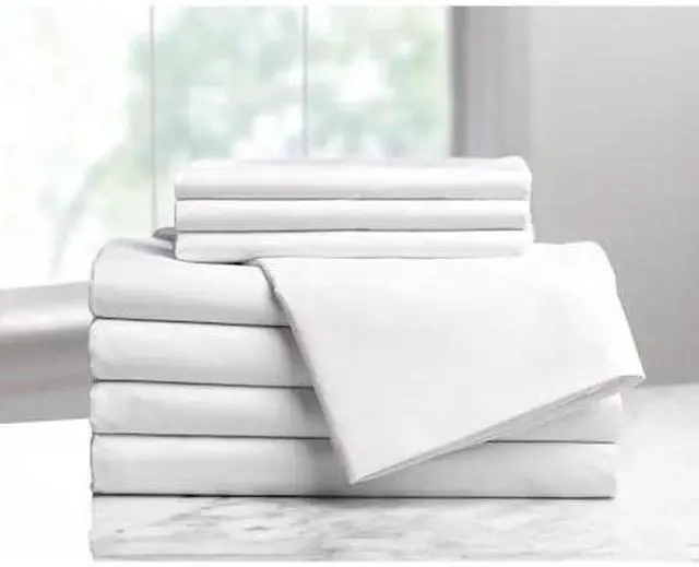Main image of WESTPOINT HOME 1A29684 Flat Sheet,Twin Size,110 in. L,PK6