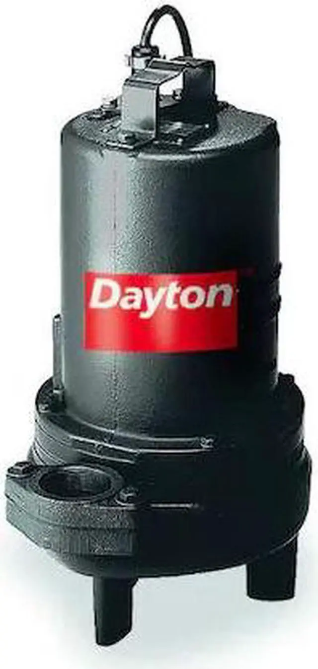 Alt view image 2 of 4 - DAYTON 4HU87 1-1/2 HP 2" Manual Submersible Sewage Pump 460V
