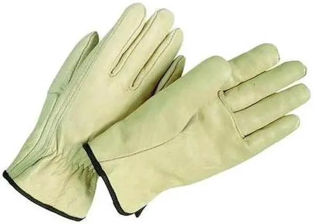 Main image of CONDOR 3ZL52 Leather Drivers Gloves, Cowhide, Full Finger, Shirred Slip-On,