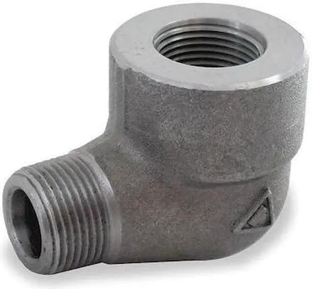 Main image of ZORO SELECT 1MMW1 Black Forged Steel 90 Degree Street Elbow Class 3000