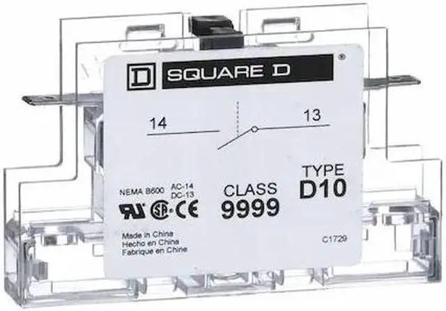 Alt view image 2 of 3 - SQUARE D 9999D10 Auxiliary Contact,1 NO