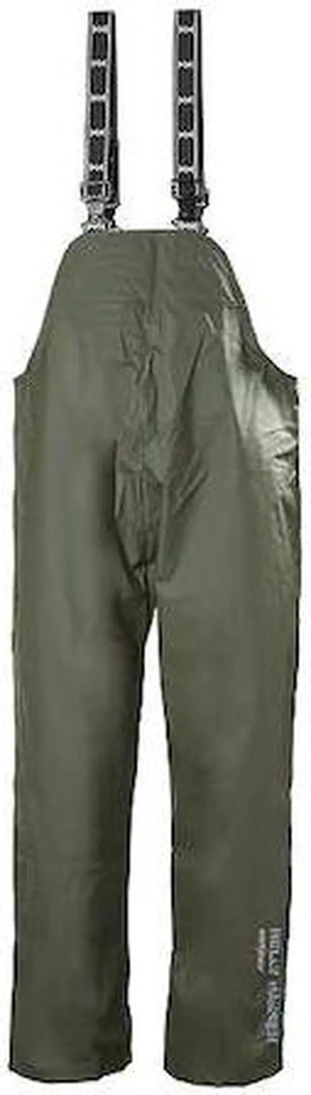Main image of HELLY HANSEN 70529_480-6XL Rain Bibs,PVC/Polyester,Army Green,6XL