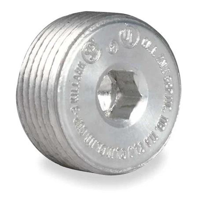 thumbnail image 2 of Hubbell Killark RE21S IMC Reducing Bushing – 3/4" X 1/2" Threaded Steel, Gray, USA Made 2 of 5