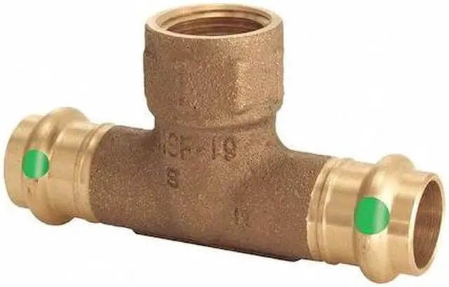 Alt view image 2 of 2 - Viega ProPress 2917.2ZL Bronze Tee, 1" x 1" x 1/2"