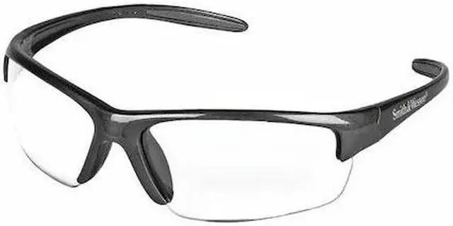 Main image of SMITH & WESSON 21296 Safety Glasses, Wraparound Clear Polycarbonate Lens,
