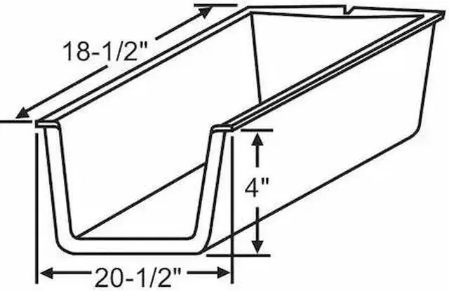 Main image of ZORO SELECT 45-90 Drawer Insert,20-1/2" W x 18-1/2" D
