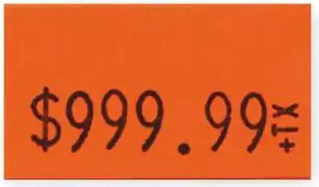 Alt view image 2 of 4 - GARVEY 90945 Pricing Label Kit,1-Line,Red,PK3