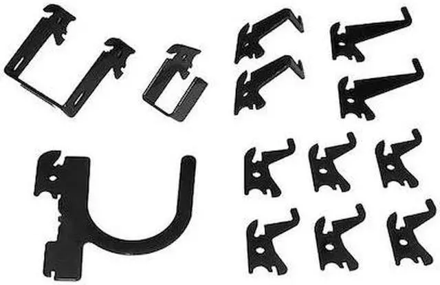 Alt view image 2 of 4 - WALL CONTROL 35-K-BASBK Slotted Tool Board Hook Kit,13 Piece,Blk