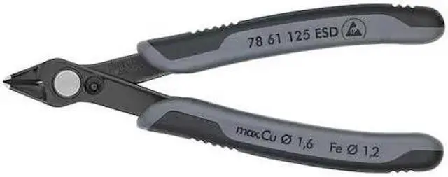 Alt view image 2 of 2 - KNIPEX 78 61 125 ESD ESD Precision Nippers,5 In