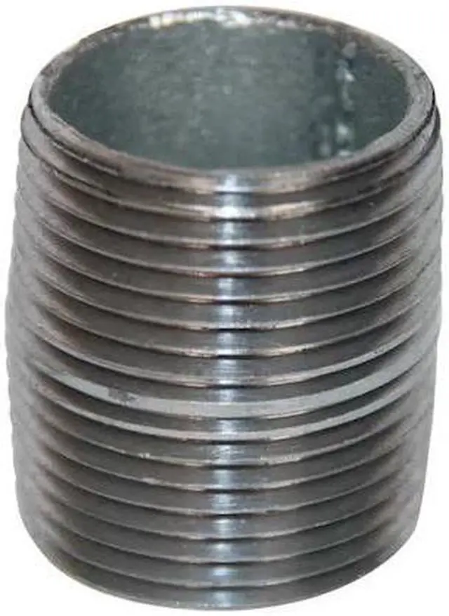 Main image of ZORO SELECT 6P787 Pipe Nipple For Schedule 40, 1/2 in Nominal Pipe Size, 1-1/8