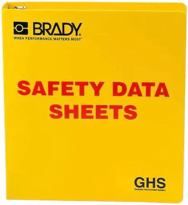 Main image of BRADY 121183 Binder,Right to Know Safety Data Sheet