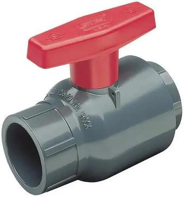 Main image of SPEARS 2122-005 1/2" Socket PVC Compact Ball Valve Inline