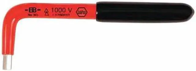 Main image of Wiha Tools L Shape Hex Key with 3/32" Tip Size Chrome   13672